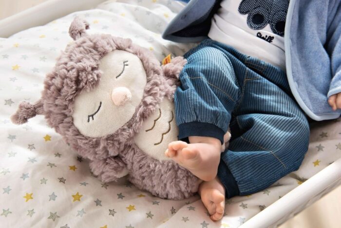 Steiff Kuscheltier Ollie Eule, Süßes Stofftier, Jungen, Mädchen & Babys ab 0 Monaten, Friends, Plüschtier Beige – Bild 2