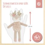 Bieco Kuscheltier Reh Ella mit Rassel | Baby Kuscheltier ab 0 Monate Stofftier Baby Plüschtier R – Bild 5